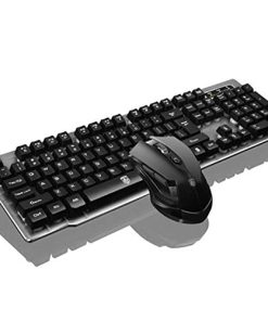 Teclado y Ratón Inalámbricos con Sensación Mecánica, Set de