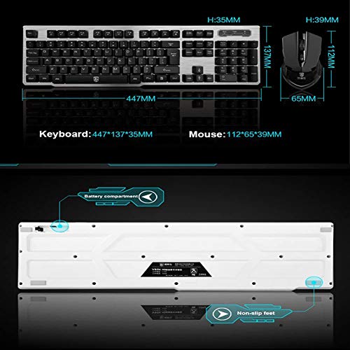 Teclado y Ratón Inalámbricos con Sensación Mecánica, Set de - Imagen 9