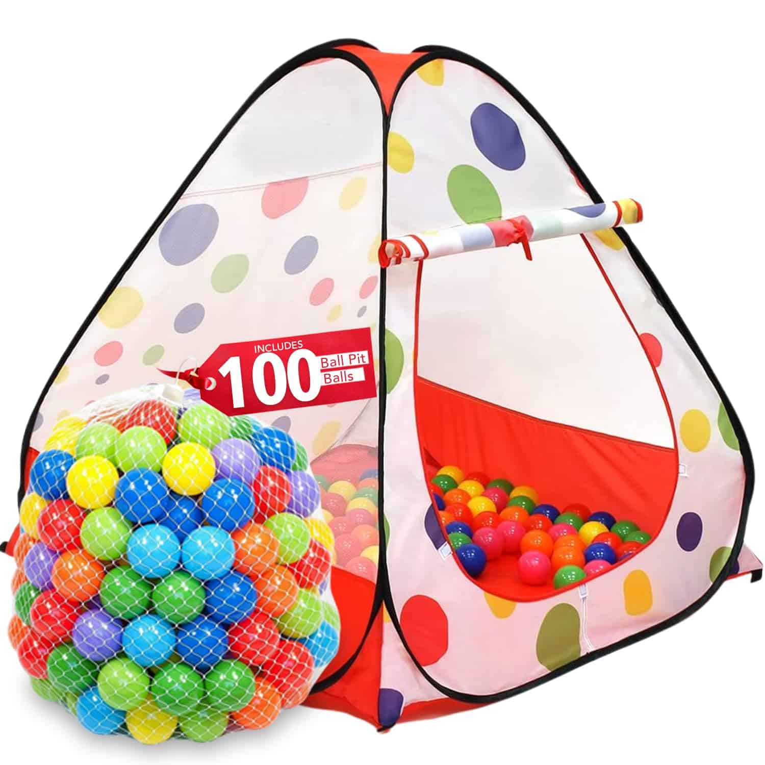 Tienda de Juego de Pelotas Kiddey para Niños - Incluye 100
