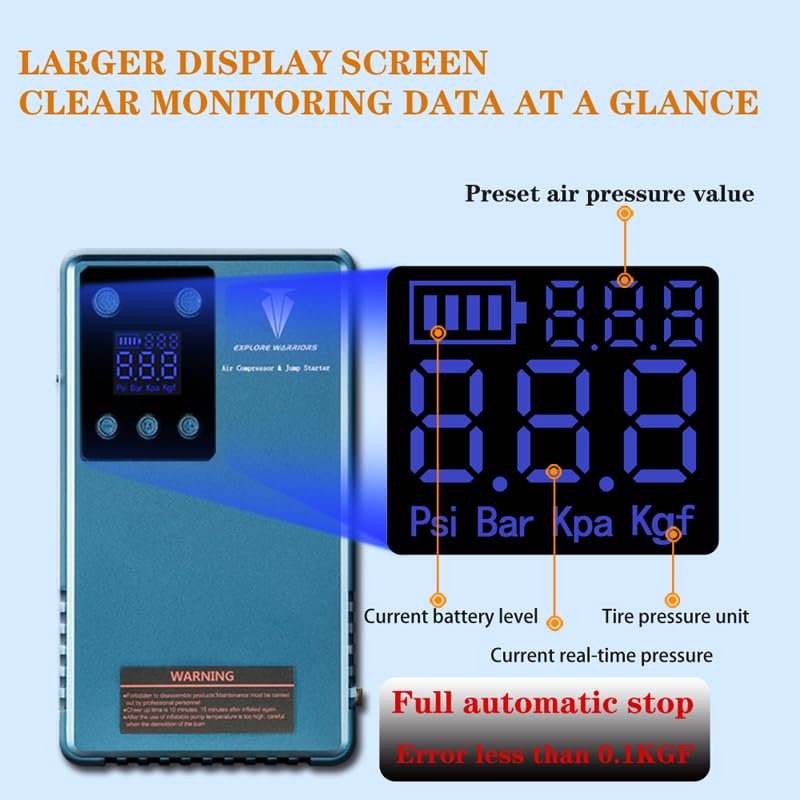 Arrancador de Batería con Compresor de Aire, Arrancador de - Imagen 7