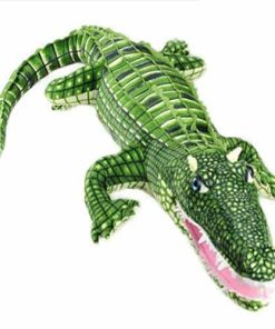 Muñeco de Peluche Realista de Cocodrilo de Cuerpo Curvado