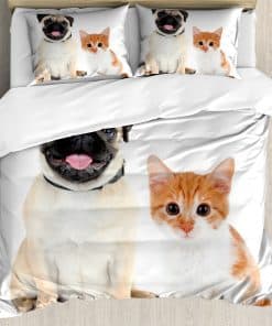 Set de Funda nórdica Ambesonne Pug, Fotografía de Cachorros