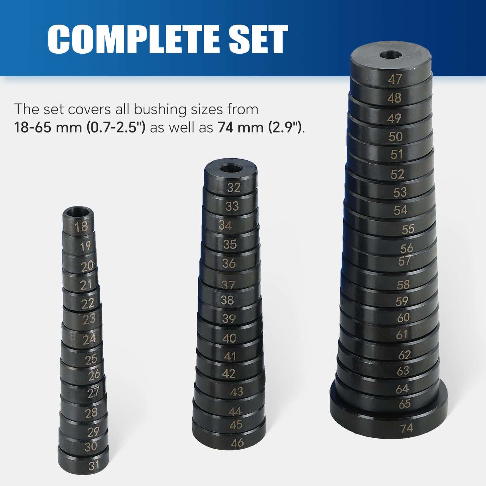 Set de herramientas para cojinetes y sellos ATP 52 piezas - Imagen 6