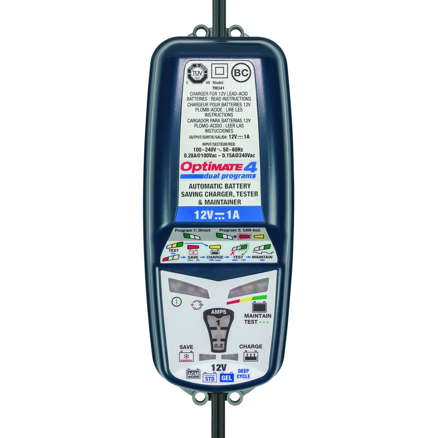TecMate OptiMATE 4 DUAL Program, TM-341, Cargador y - Imagen 4