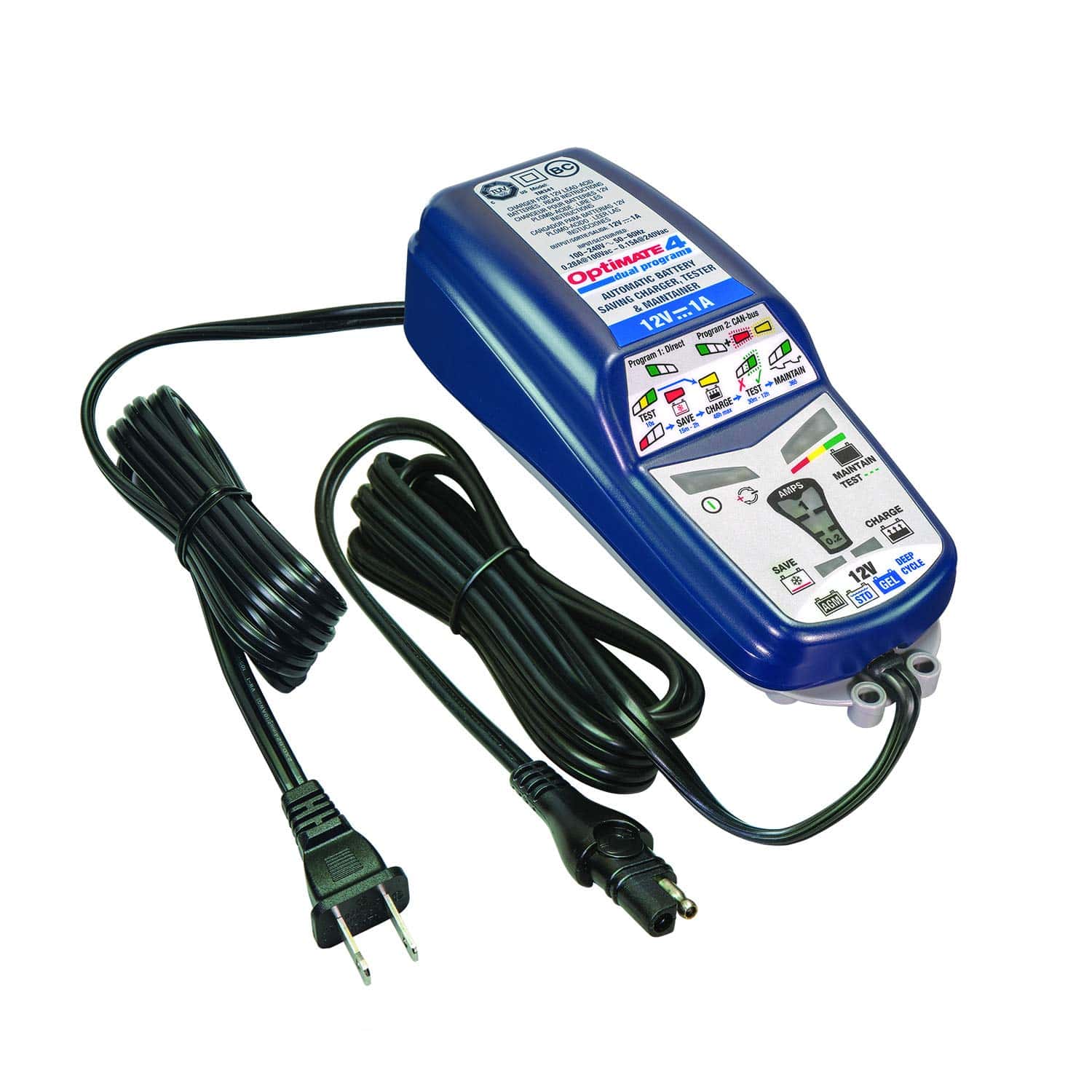 TecMate OptiMATE 4 DUAL Program, TM-341, Cargador y - Imagen 7