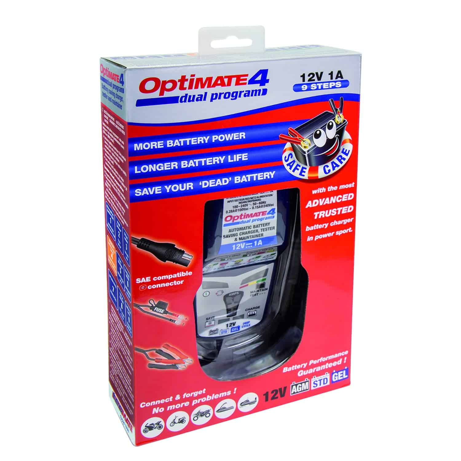 TecMate OptiMATE 4 DUAL Program, TM-341, Cargador y - Imagen 8