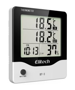 Elitech BT-3 Termómetro Digital Higrómetro Monitor de