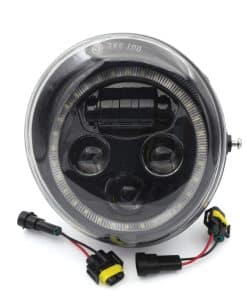 Faros delanteros LED negros con ojo de ángel de repuesto