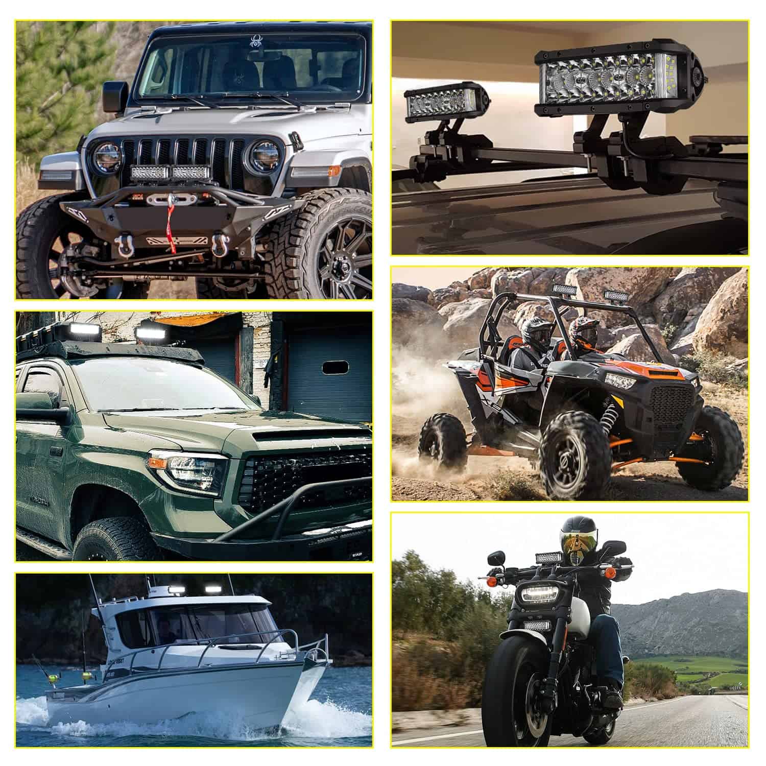 Niking Auto Barra de Luz LED, 8 Pulgadas 102W Triple Fila - Imagen 10