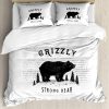 Juego de Funda nórdica Ambesonne Bear, Oso Grizzly fuerte