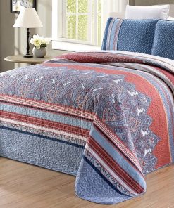 Juego de Cobertor Colcha Reversible de Tamaño