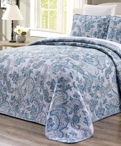 Juego de Colcha 3 Piezas Oversize (115 X 95) Estampado Fino