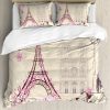 Juego de Funda nórdica Ambesonne Kiss, Pariss Landmarks