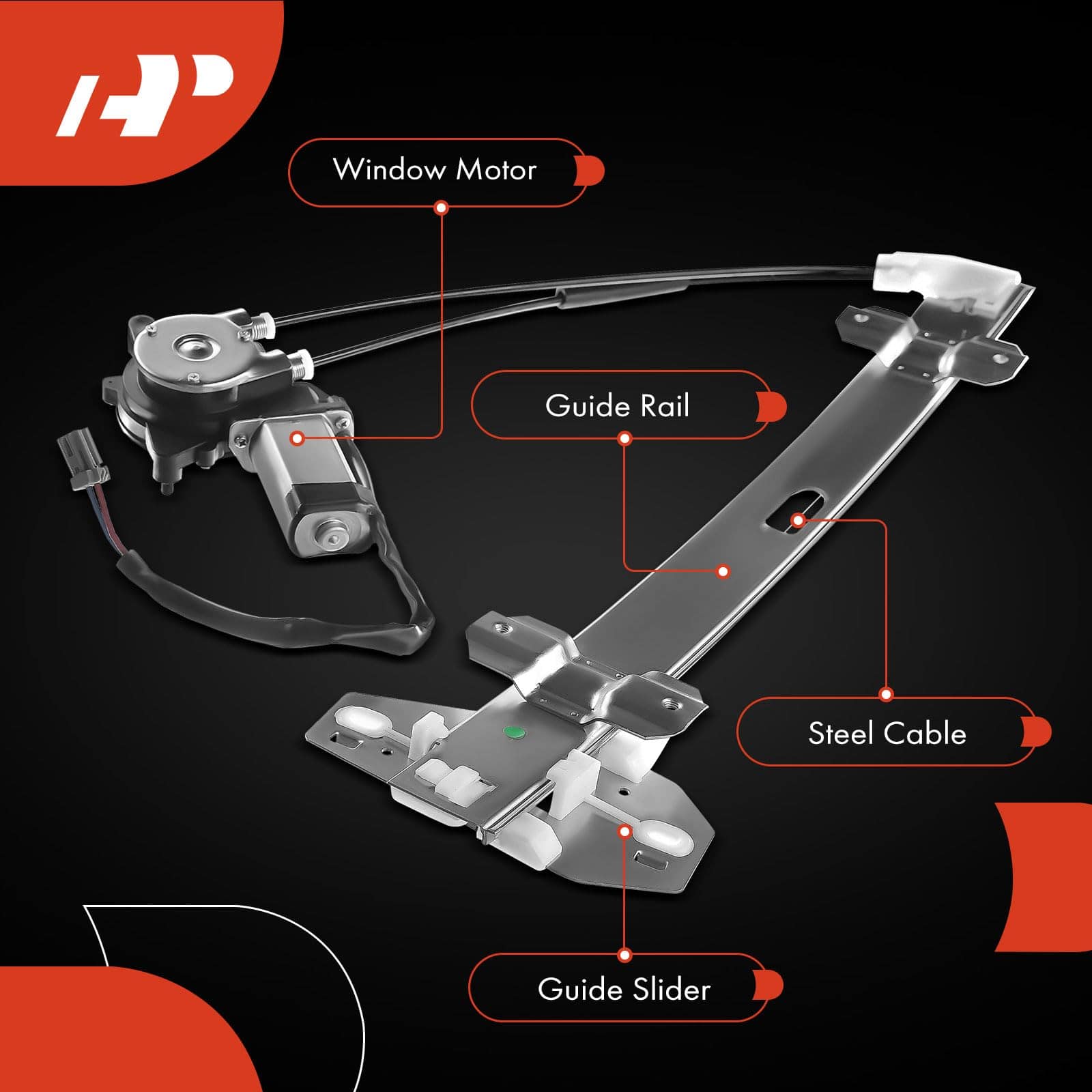 Regulador de ventana con motor de A-Premium para Honda - Imagen 7