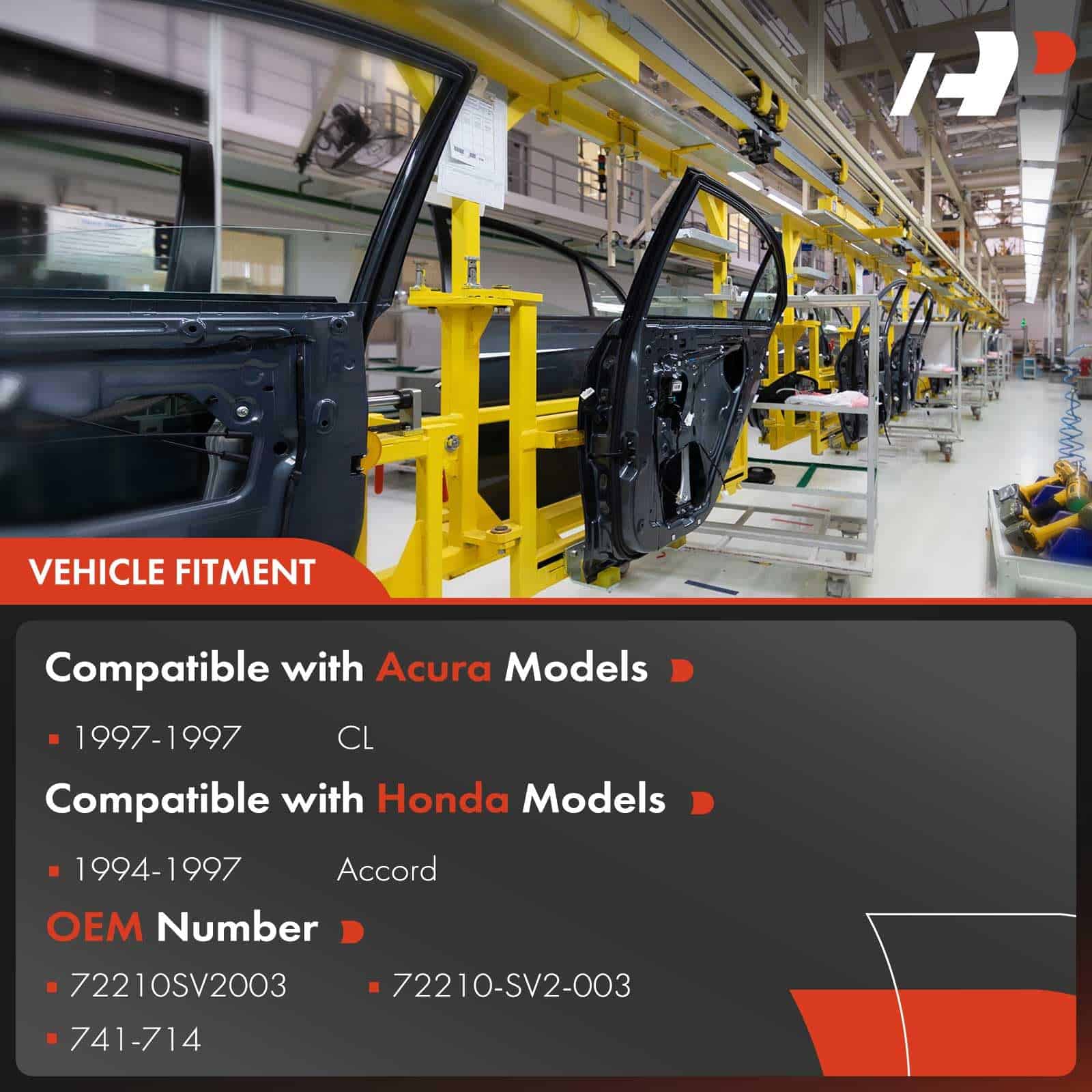 Regulador de ventana con motor de A-Premium para Honda - Imagen 4