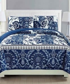 Set de Colcha Acolchada de 3 Piezas de Colección Elegante