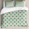 Set de Funda nórdica Ambesonne Teal, Diseño geométrico