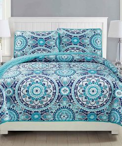 Set de Colcha Acolchada 3 piezas Fancy Collection, Nuevo