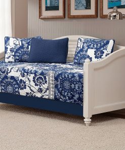 Juego de Cubrecama Acolchado para Cama de Día de 5 Piezas