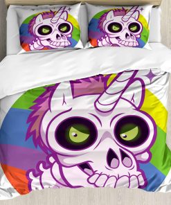 Set de Funda Nórdica Ambesonne Cartoon, Calavera de