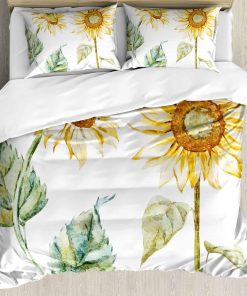 Set de Funda Nórdica Acuarela Ambesonne, Diseño Atractivo