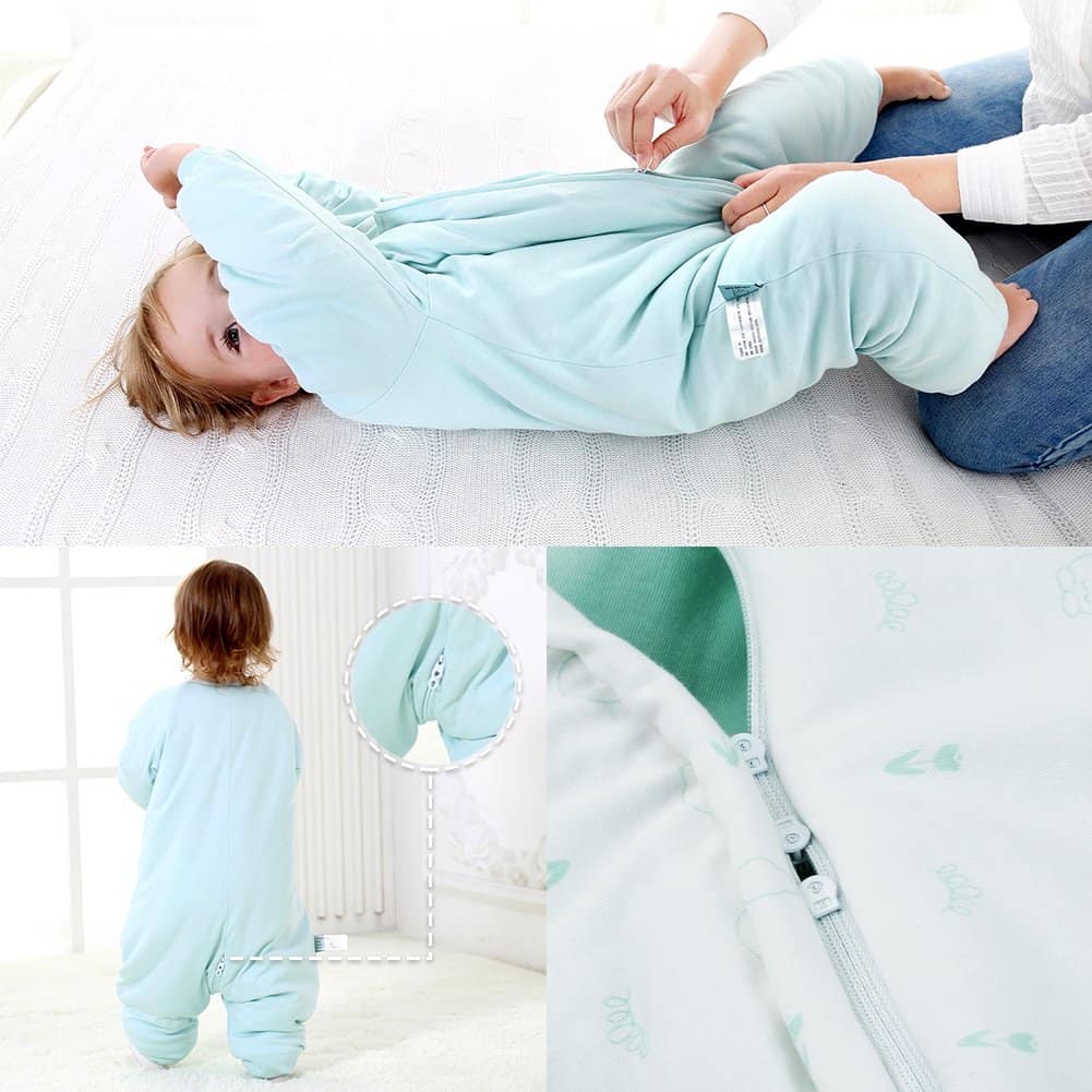 Saco de Dormir para Bebé con Pies Invierno, Manta Usable - Imagen 7
