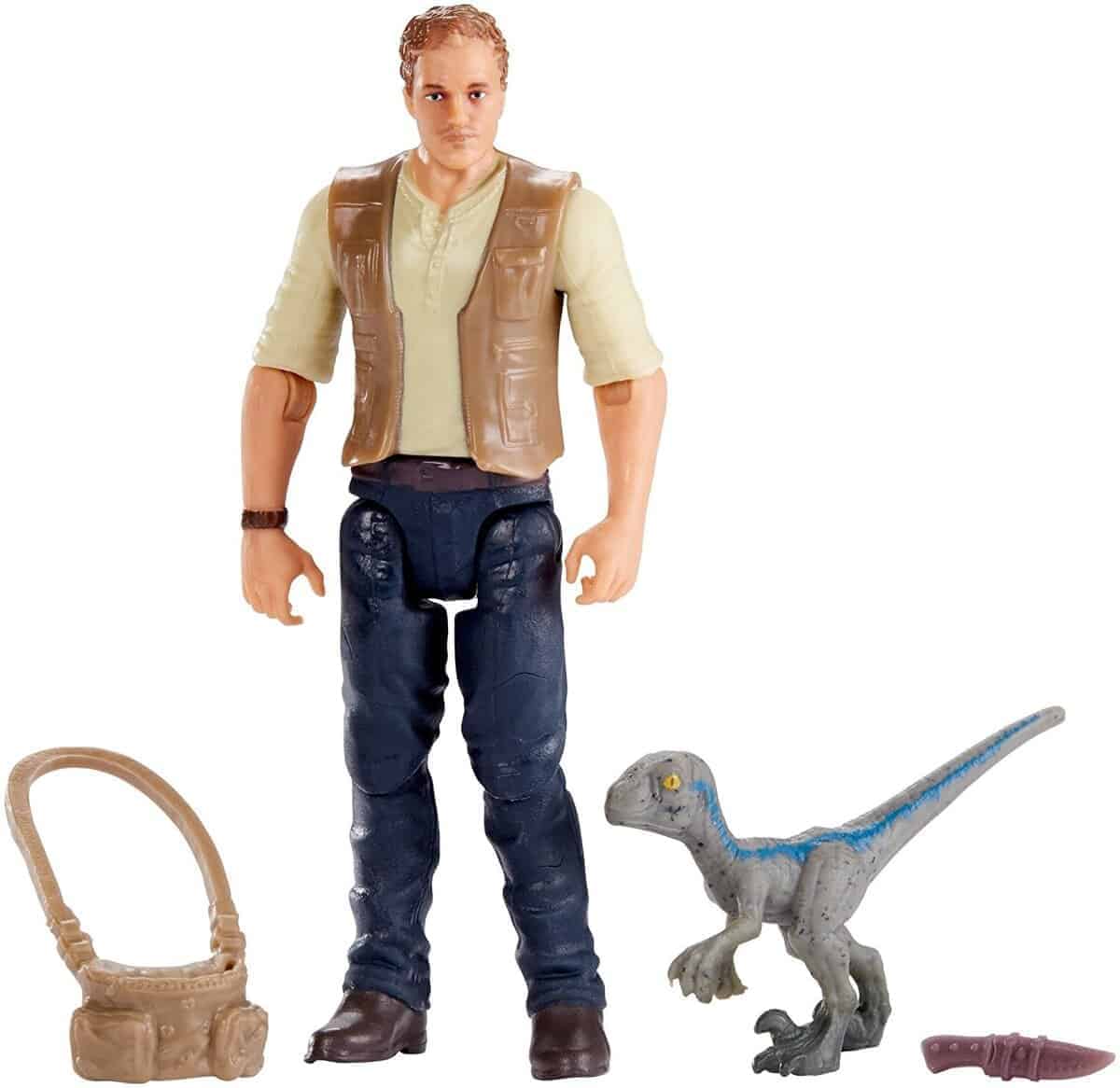 Figura Básica JURASSIC WORLD Owen & Baby "Blue" - Imagen 4
