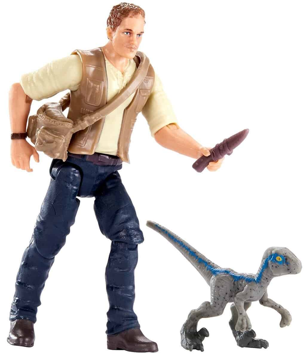 Figura Básica JURASSIC WORLD Owen & Baby "Blue" - Imagen 5