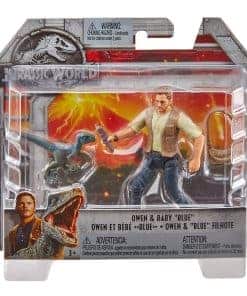 Figura Básica JURASSIC WORLD Owen & Baby "Blue"