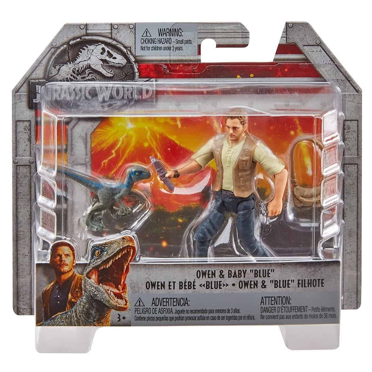 Figura Básica JURASSIC WORLD Owen & Baby "Blue"