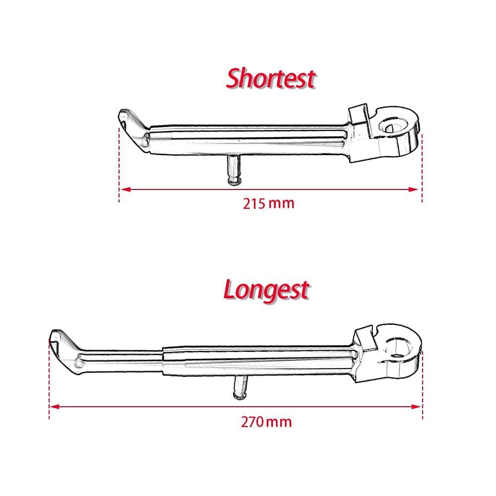 Soporte lateral ajustable para pata de cabra de motocicleta - Imagen 6