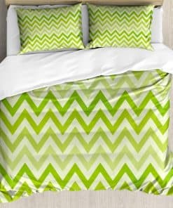 Juego de Funda Nórdica Ambesonne en Verde Lima, Patrón de