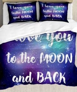 Juego de Funda nórdica Ambesonne Saying, Fondo del Espacio