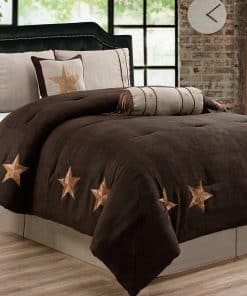 Juego de Edredón Gran Linen 6 Piezas Marrón