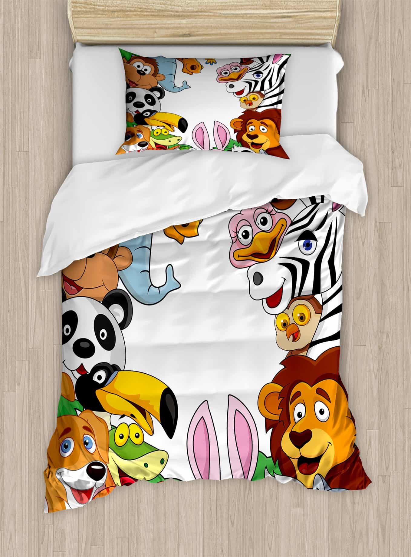 Ambesonne Juego de Funda nórdica de -Multicolor