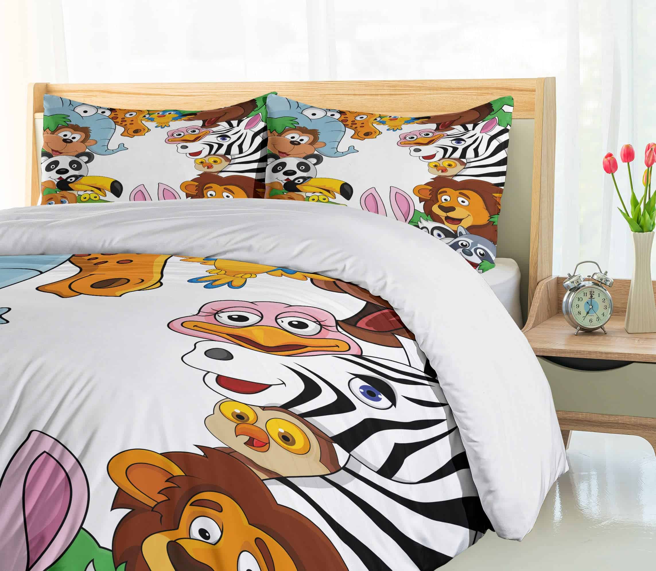 Ambesonne Juego de Funda nórdica de -Multicolor - Imagen 5