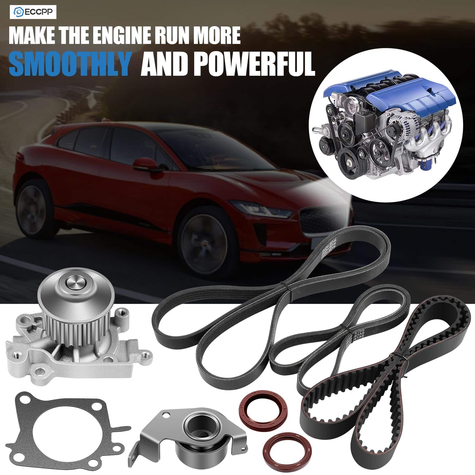 Kit de correa de distribución y bomba -hi Lancer - Imagen 3