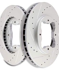 Juego de 2 Discos de Freno Delanteros Perforados y