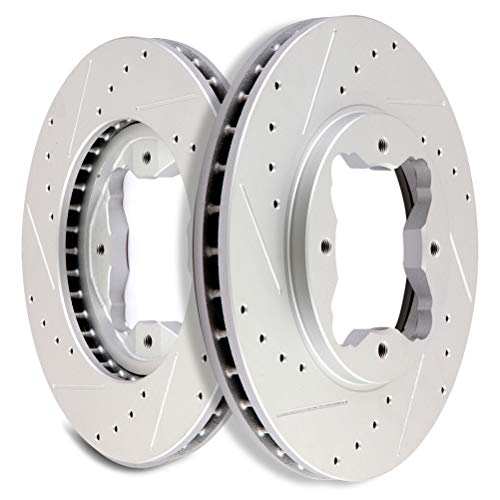 Juego de 2 Discos de Freno Delanteros Perforados y