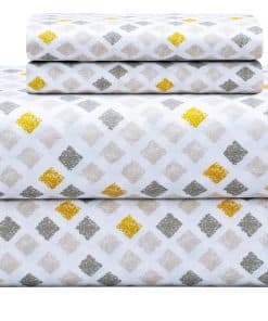 Juego de sábanas de algodón 100%, suaves como pluma y