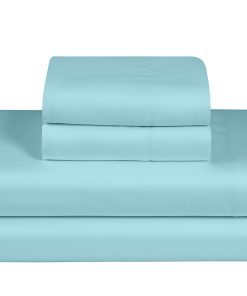 Juego de sábanas de algodón Feather & Stitch, 100% algodón