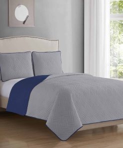 Set de Edredón Sólido Reversible de Lujo Pinsonic Blissful