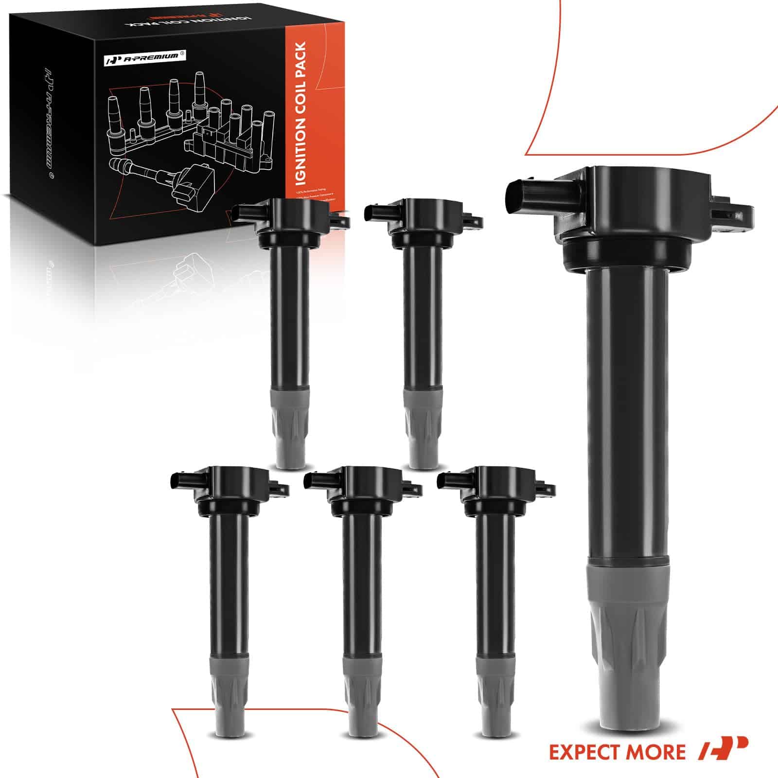 Conjunto de 6 bobinas de encendido A-Premium compatibles - Imagen 9