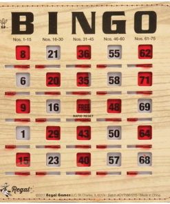 Tarjetas de Bingo Regal con Ventanas -00 Piezas