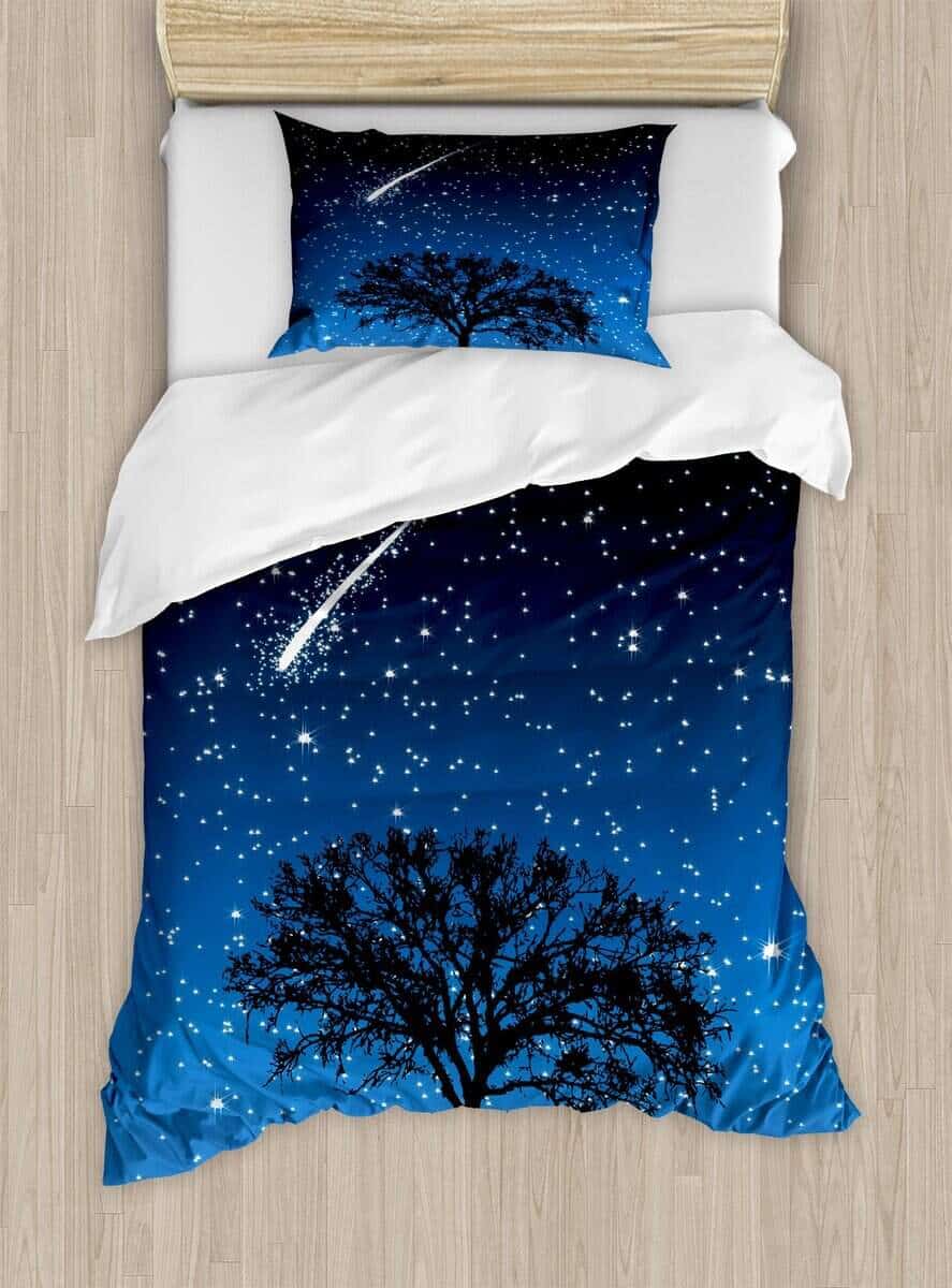 Lunarable Juego de Funda Nórdica Estrella, Árbol Solitario