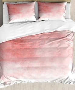 Juego de Funda de Edredón Ambesonne Peach, Estilo Acuarela