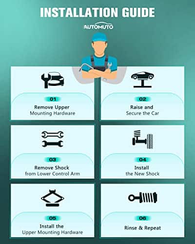 Amortiguadores, Kit de Amortiguadores AUTOMUTO para Nissan - Imagen 7