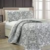 Set de Colcha Acolchada Reversible para Cama King de 3