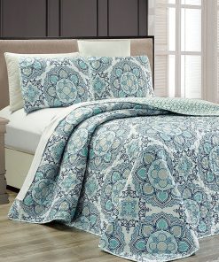 Juego de Colcha Reversible de 3 piezas para Cama King Size