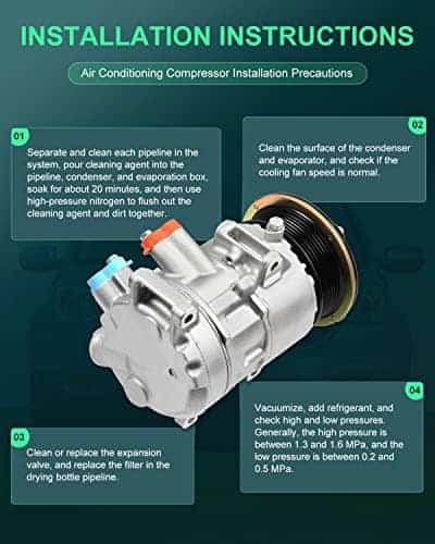Compresor de Aire Acondicionado SCITOO compatible con - Imagen 8